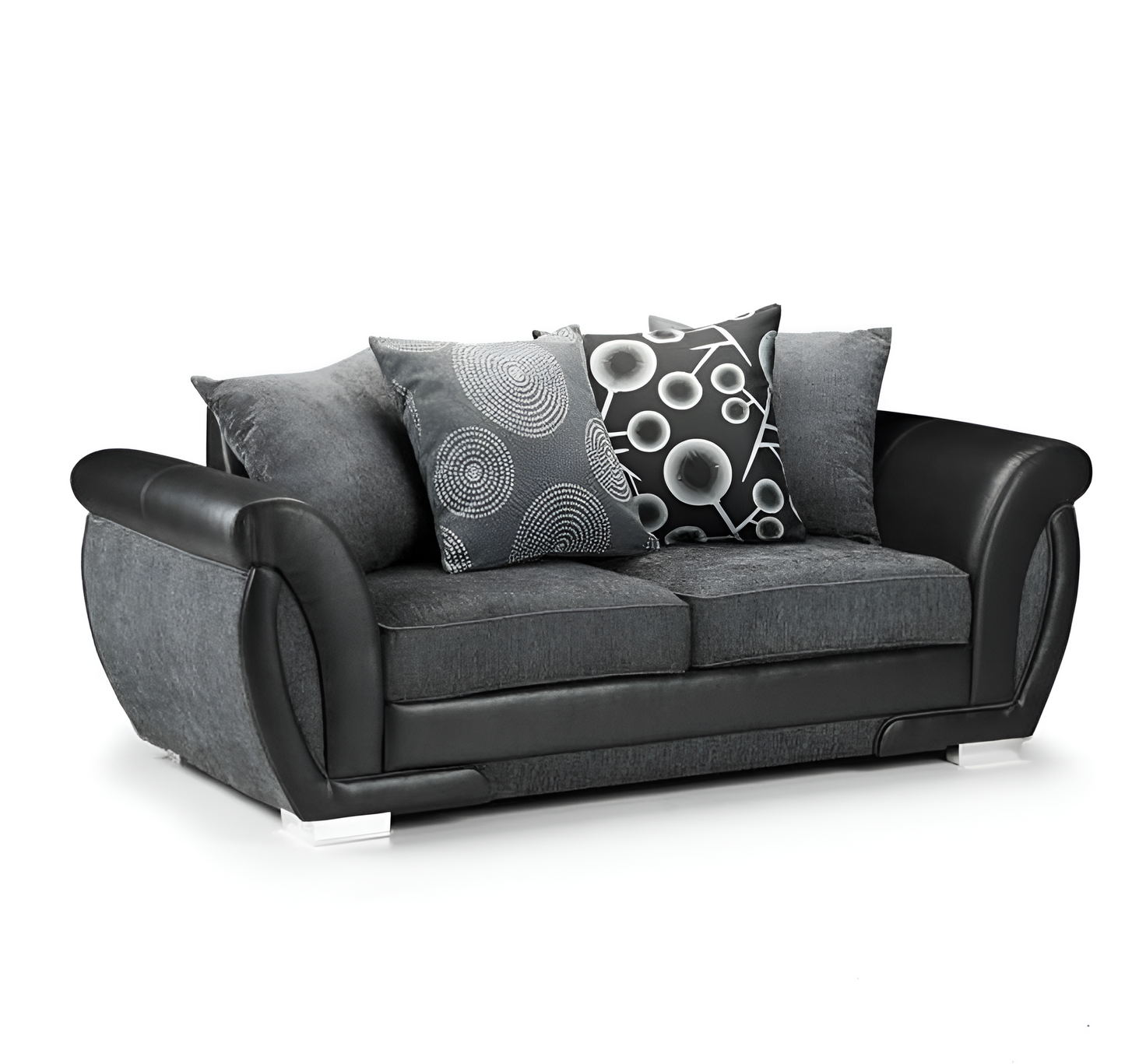 Shannon Elegant Luxury Chenille Sofa - Brand New Black and Grey + Beige and Brown Corner & 3+2 Seater | Stylish Living Room Furniture